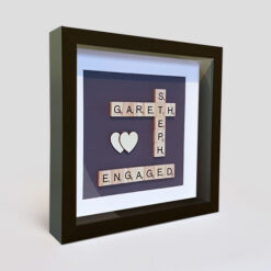 Engaged Scrabble Gift black