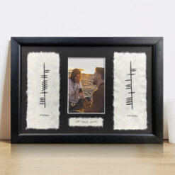 Ogham Engagement Plaque with photo