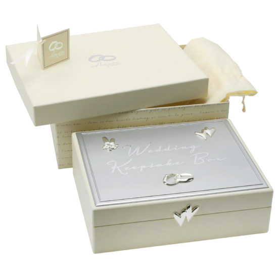 Amore Wedding Keepsake Box with Icons & Crystals