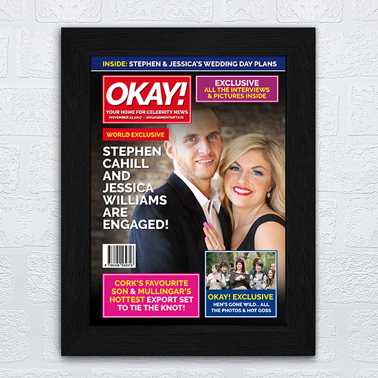 Spoof Engagement Magazine Cover