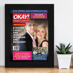 Spoof Engagement Magazine Cover