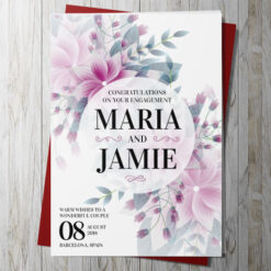 Warm Wishes Engagement Card (Personalise)