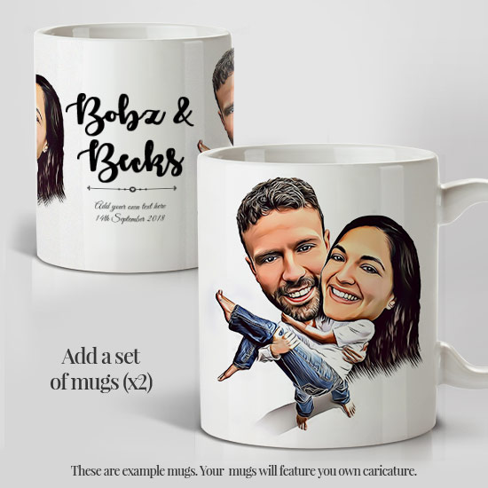 In My Arms Caricature mugs