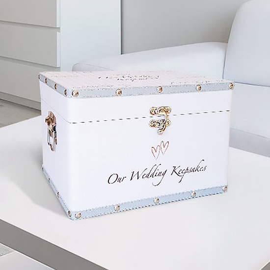 Our Wedding Keepsake Box Large Engagement Gifts