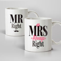 Mr Right & Mrs Always Right Mugs