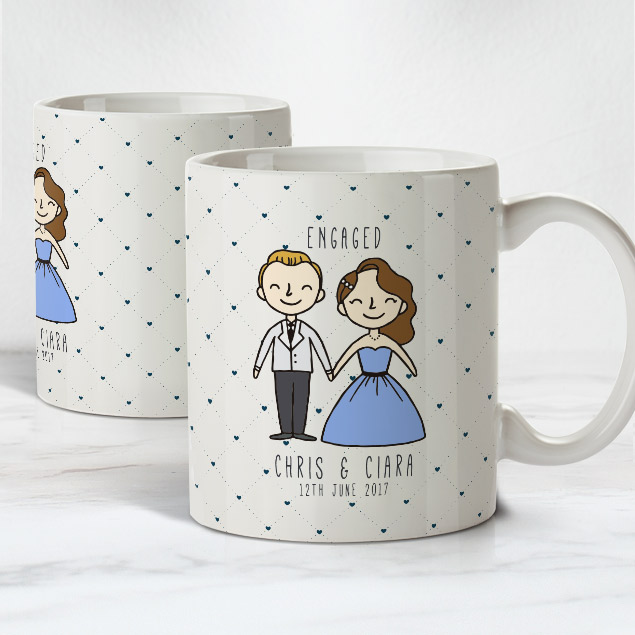 Engaged and Happy Mugs