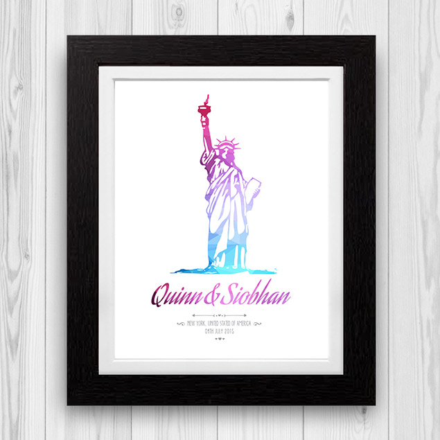 Monumental Engagement Gift New York USA