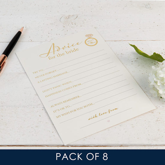 Advice For The Bride Cards