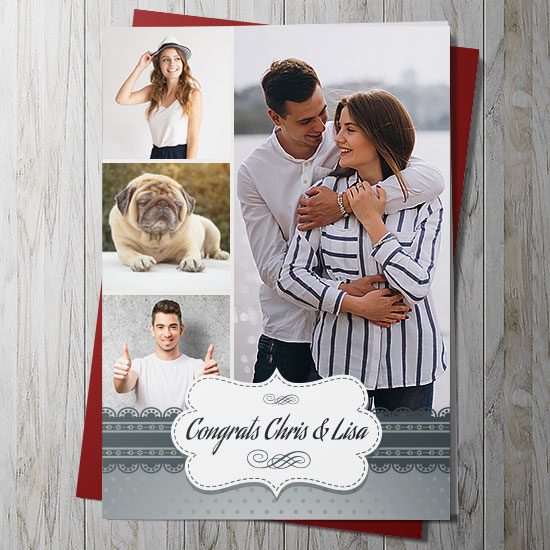 Photo Collage Card (Upload 4 Photos)