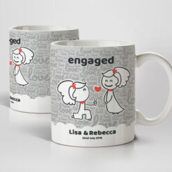 Lesbian Engagement Mugs
