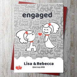 Lesbian Engagement Card