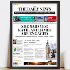 Spoof Daily News Cover Engagement Print
