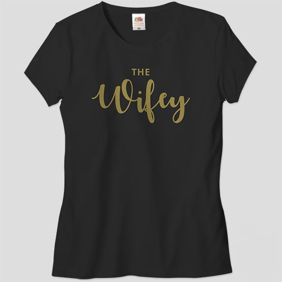 wifey engagement tshirt