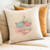 Engaged Love Birds Cushion