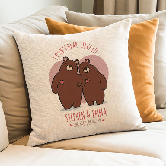 I Dont Bear-lieve it Cushion
