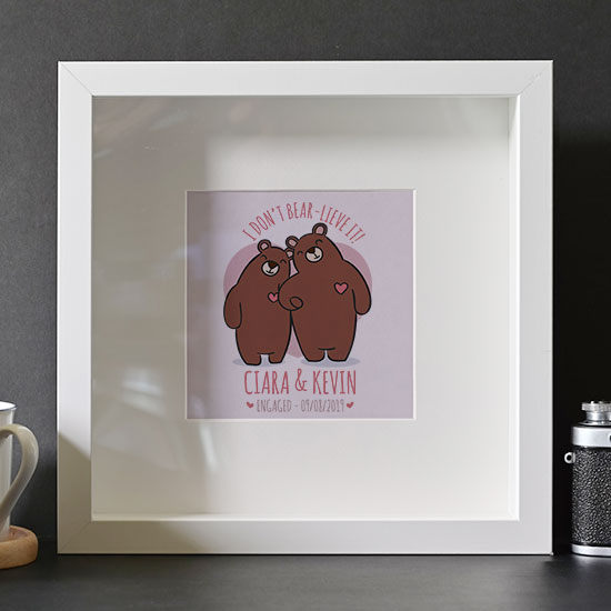 I Don't Bear-lieve it Framed Print