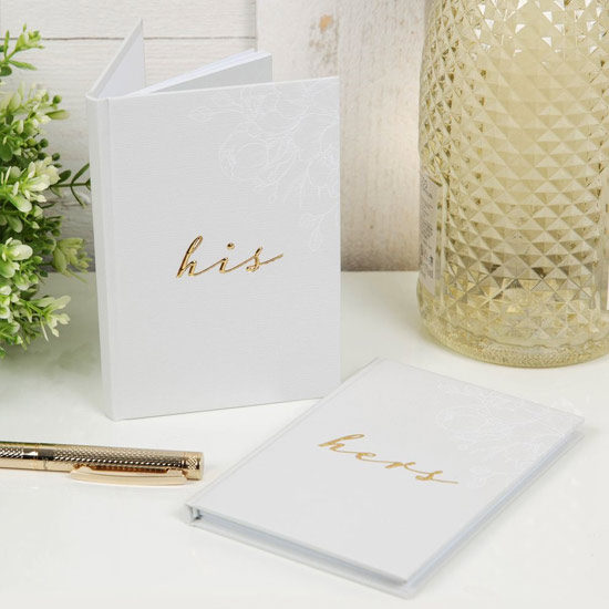 His & Hers Wedding Vows Book