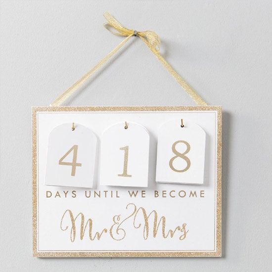 Countdown Calendar to Wedding