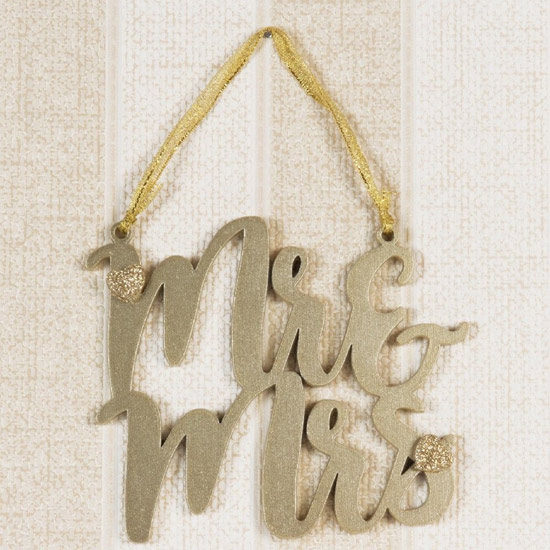 Mr & Mrs Hanging Plaque