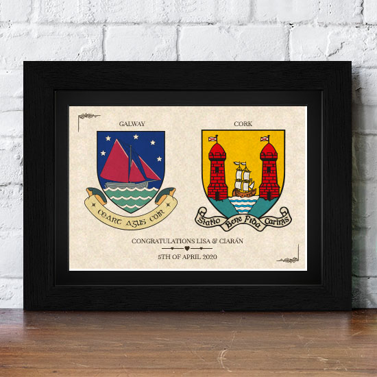 County Coat Of Arms For Couple 2
