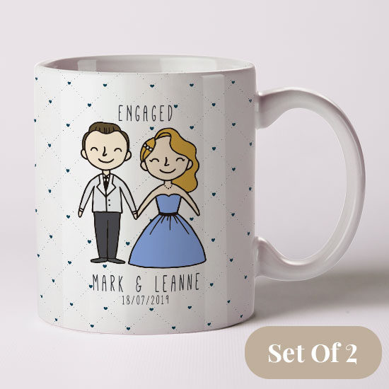 Engaged and Happy Mugs