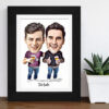 2 Guys Caricature - Design 2