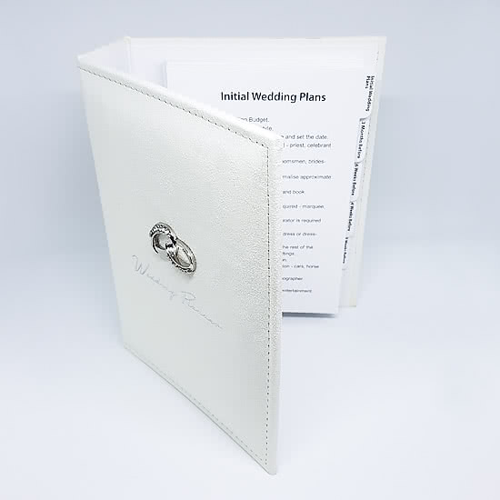 Suede Cream Wedding Planner - Image 2
