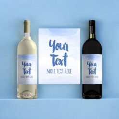 Your Own Text Wine – Blue