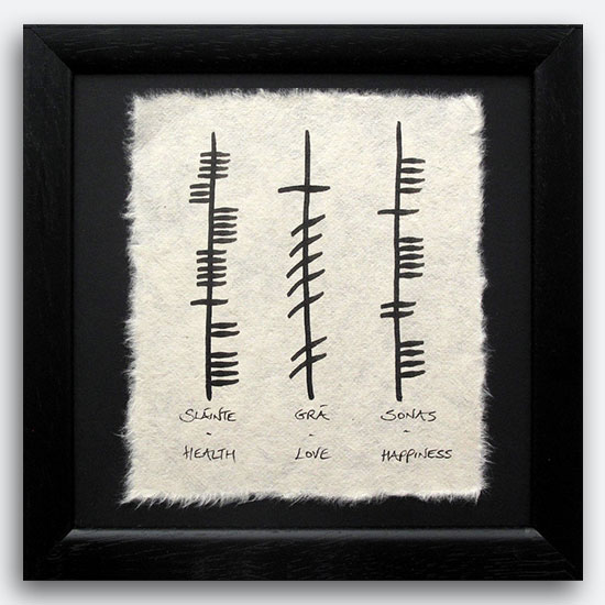 Health Love Happiness Ogham (Small)