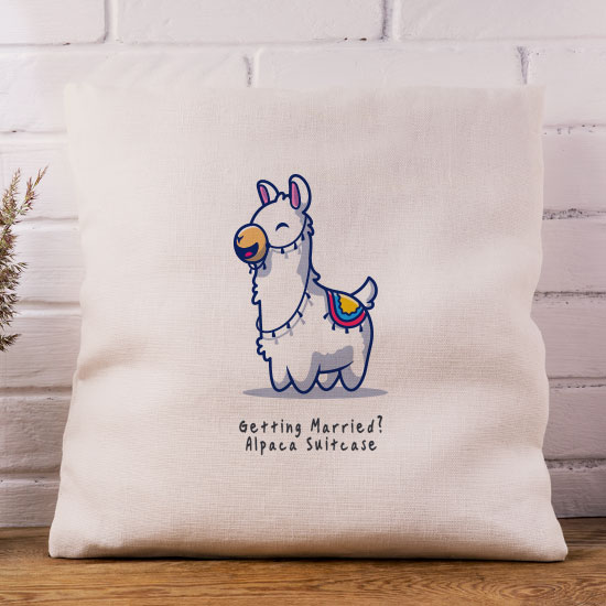 Alpaca Suitcase Cushion