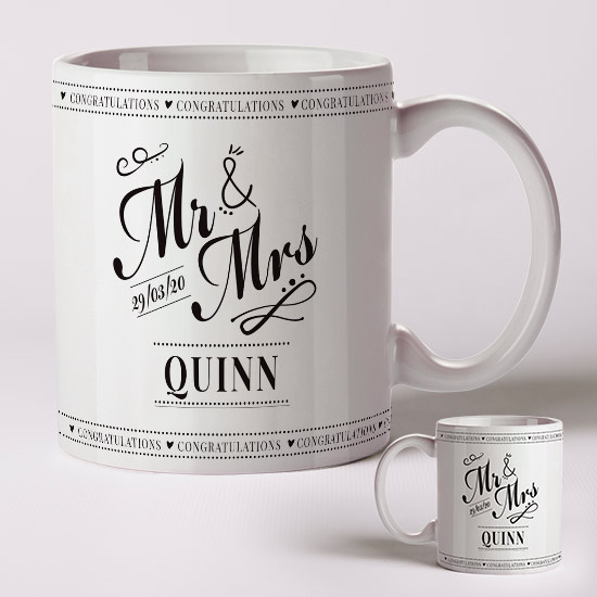 Mr & Mrs Mug (Personalise)