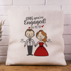 OMG Youre Engaged Cushion