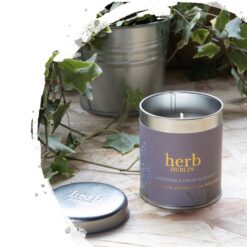 Herb Lavender Candle -Tin Tall