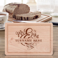Mr and Mrs Chopping Board Personalised