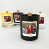 Upload Image Candle with Wooden Wick