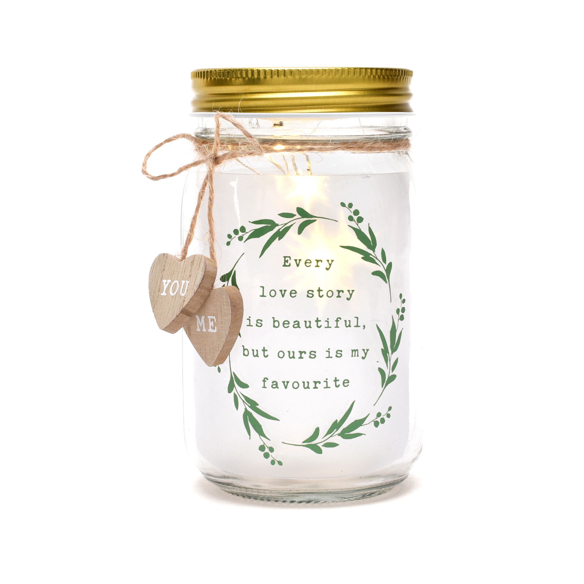 Love Story Light Up Jar