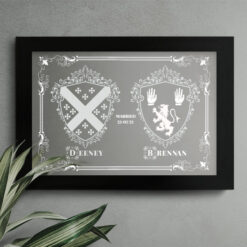 Mirrored Double Coat Of Arms Mirror