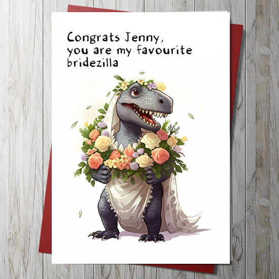 Bridezilla Card (personalise)