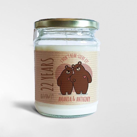 I Don’t Bear-lieve it Candle - Image 2