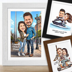 Custom Caricature for 2 People