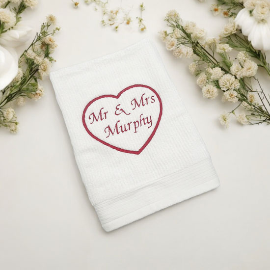 Mr & Mrs Personalised Bath Towel