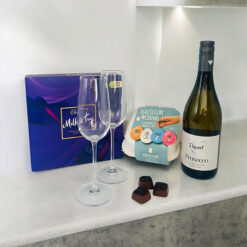 Bubbles & Bliss Celebration Set with Personalised Glasses