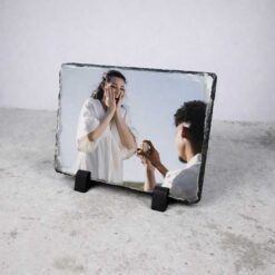 Personalised Rectangular Photo Slate With Gloss Finish